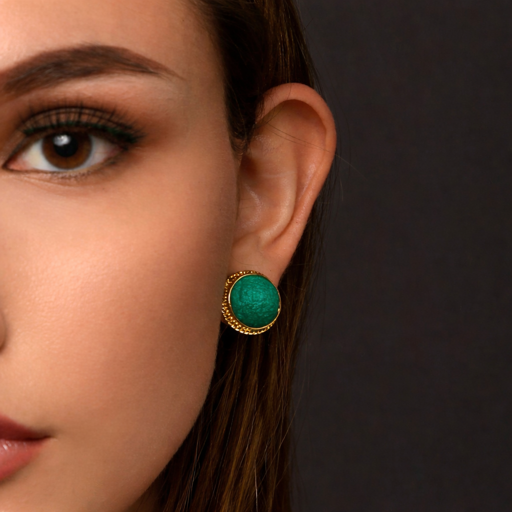 Button Stud - Dark Teal